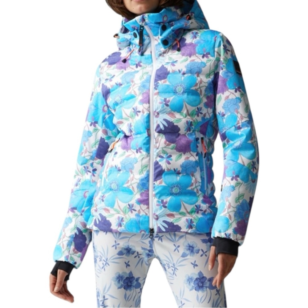Bogner Fire + Ice LoveShackFancy Floral Print Snow Raissa Jacket